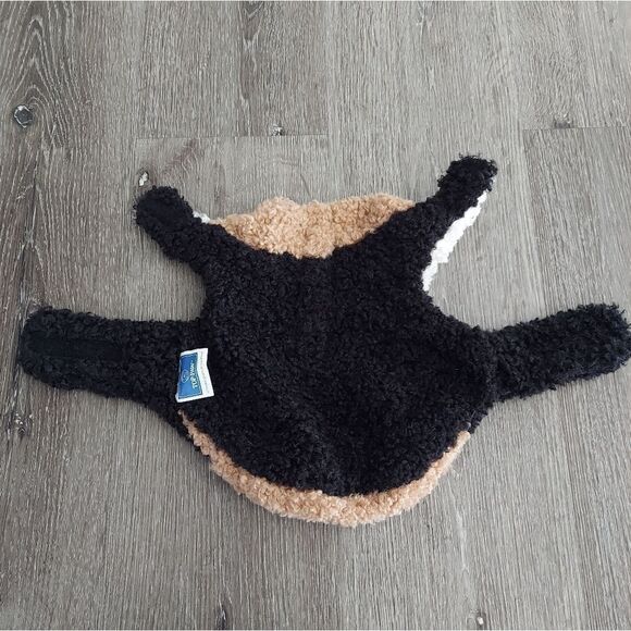 Top Paw Tan Black Beige Color Block Sherpa Jacket XS - Picture 4 of 5